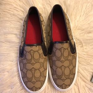 Coach Signature Slip On Sneakers